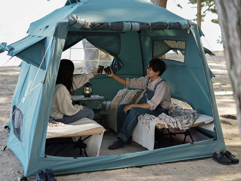 DoD Ouchi 4 person Tent - Blue grey-Goritta Works Sdn. Bhd. 202501017603 (1619017-X)