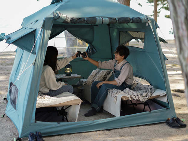 DoD Ouchi 4 person Tent - Blue grey-Goritta Works Sdn. Bhd. 202501017603 (1619017-X)