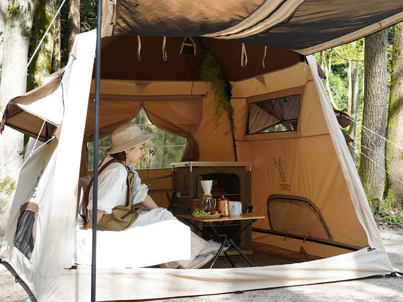 DoD Ouchi 4 person Tent - Brown-Goritta Works Sdn. Bhd. 202501017603 (1619017-X)