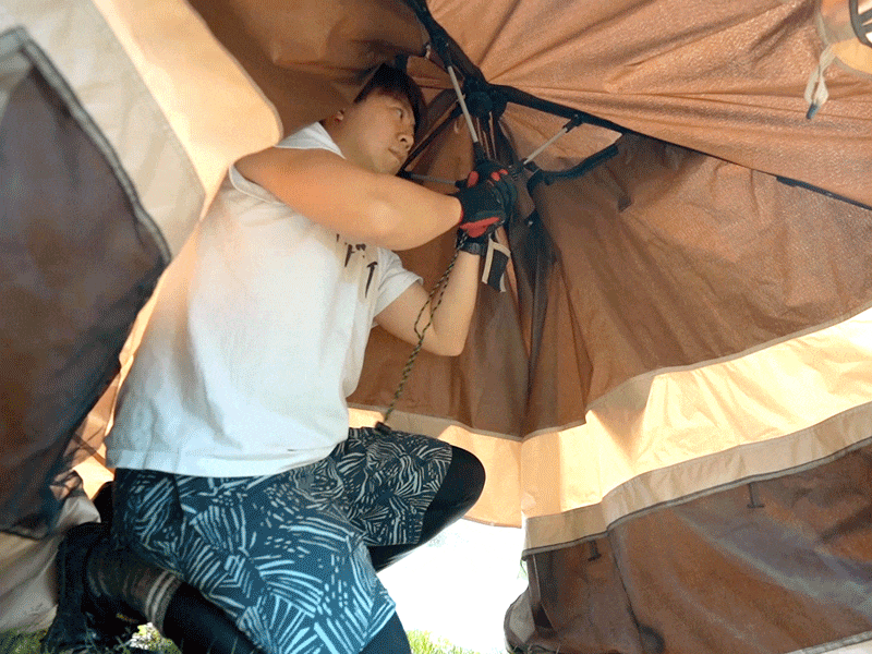 DoD Ouchi 4 person Tent - Blue grey-Goritta Works Sdn. Bhd. 202501017603 (1619017-X)