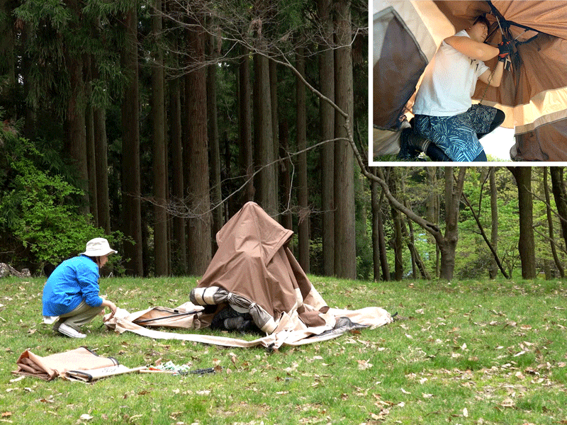 DoD Ouchi 4 person Tent - Brown-Goritta Works Sdn. Bhd. 202501017603 (1619017-X)