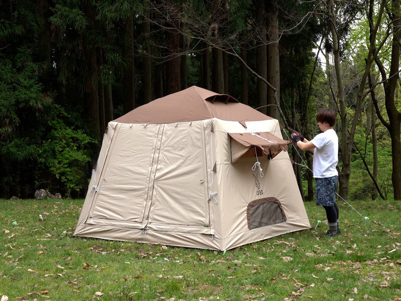 DoD Ouchi 4 person Tent - Brown-Goritta Works Sdn. Bhd. 202501017603 (1619017-X)