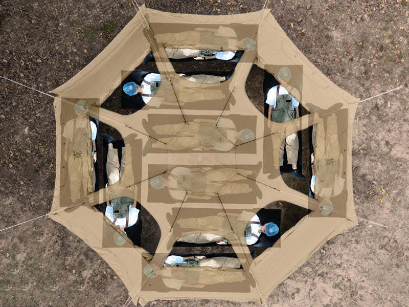 DoD Renkon 5-10 person Tent 2L - Khaki-Goritta Works Sdn. Bhd. 202501017603 (1619017-X)