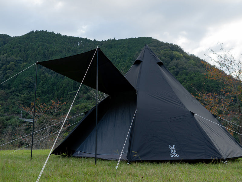DoD One Pole 8 person Tent (L) - Black – Goritta Works Sdn. Bhd