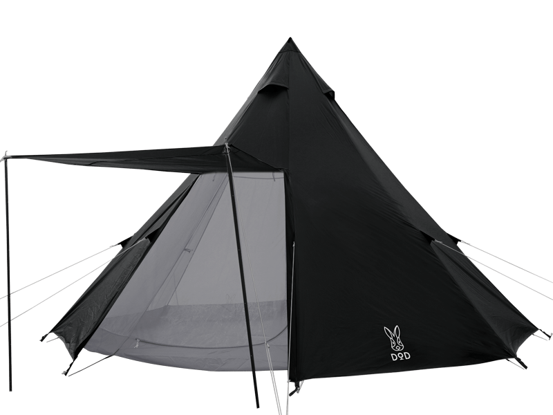 DoD One Pole 8 person Tent (L) - Black – Goritta Works Sdn