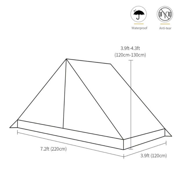 OneTigris Tangram UL Double 2 person tent-Goritta Works Sdn. Bhd. 202501017603 (1619017-X)