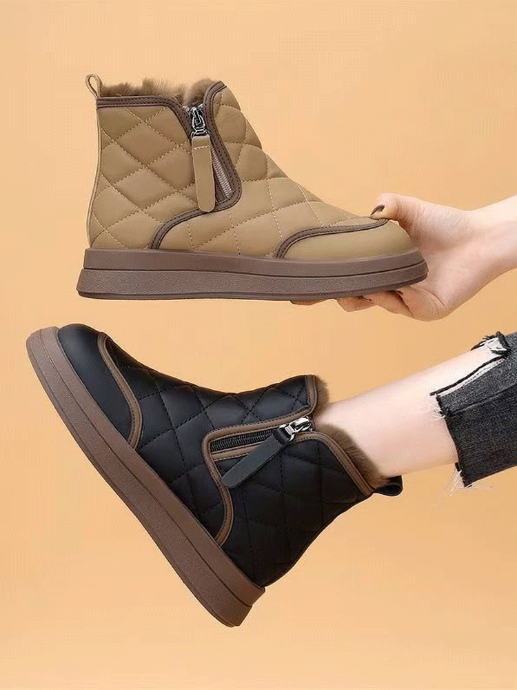 側拉鍊防水短筒靴