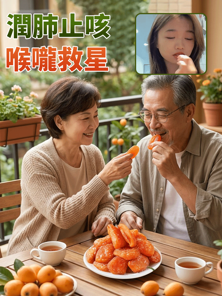 【喉嚨救星】陳皮竹鹽枇杷乾
