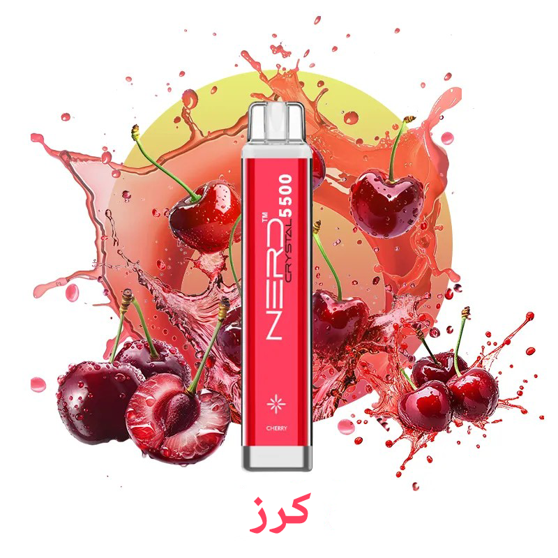 (نكهة الفراولة)NERD CRYSTAL 5500 التبغ الإلكتروني للاستخدام مرة واحدة