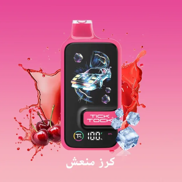 TICK TOCK 25000 سيجارة إلكترونية للاستخدام مرة واحدة بسعة كبيرة (بنكهة النعناع المنعش)