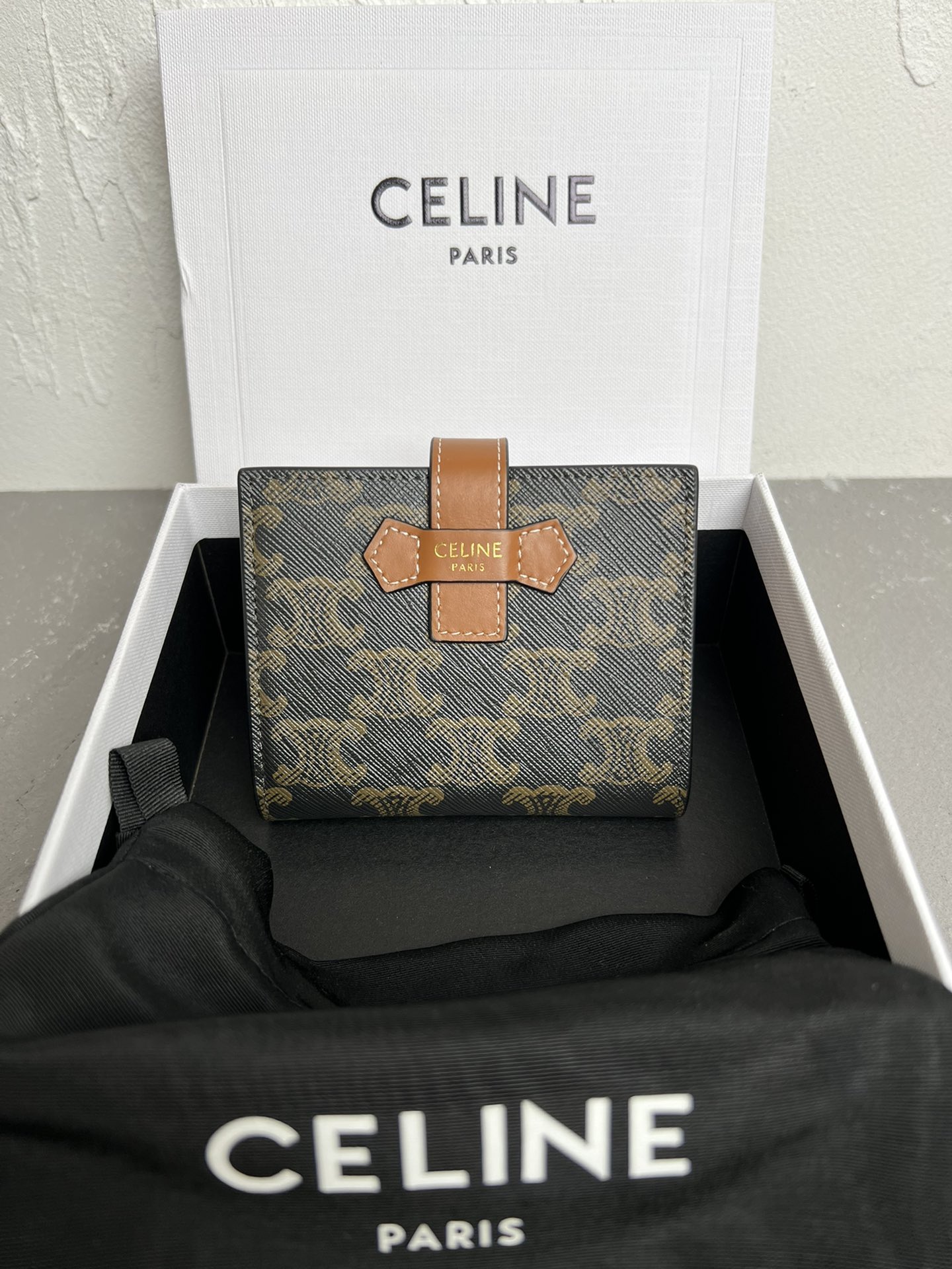 セリーヌ(Celine)ジュエリーポーチ / トリオンフキャンバス＆カーフスキン