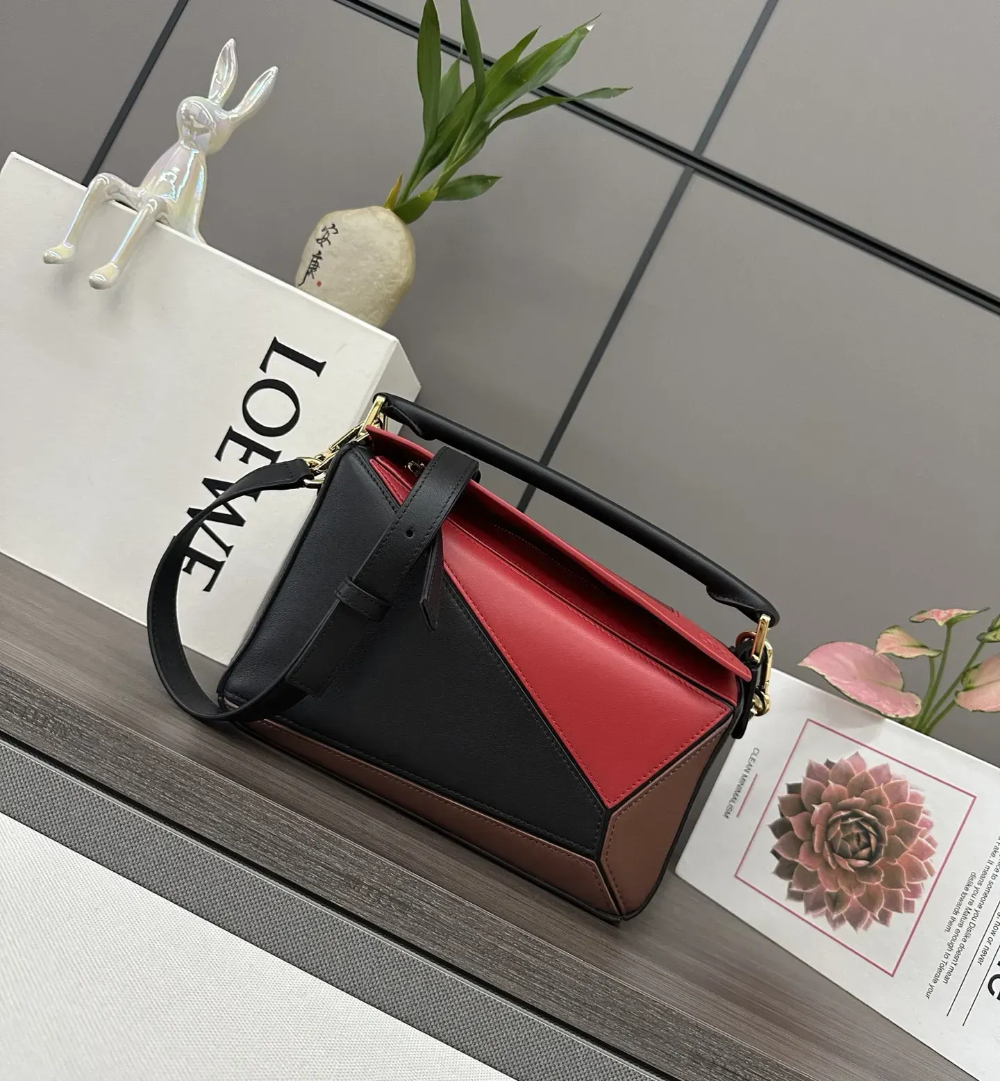 ロエベ「LOEWE」 Puzzle スモール ジオメトリック ショルダーバッグ