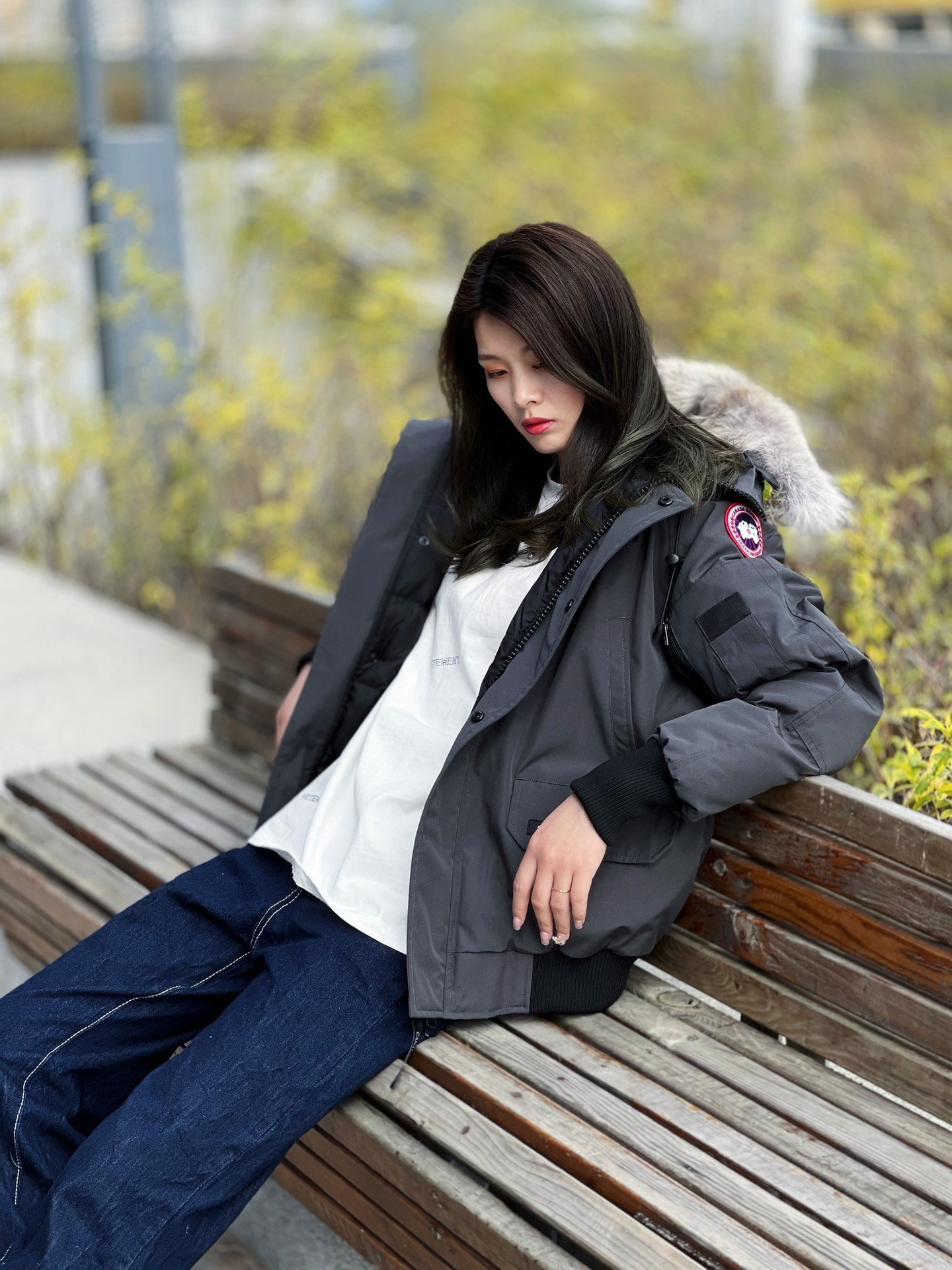 カナダグース「Canada Goose」フライトジャケット ダウンコート