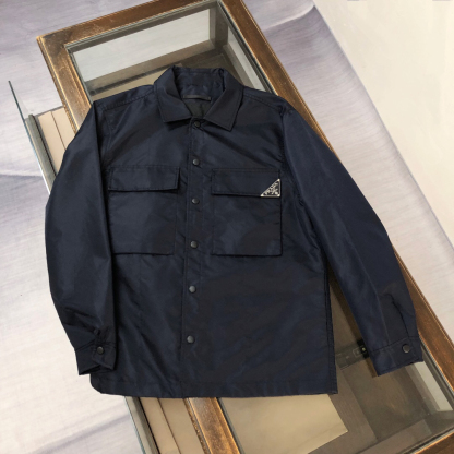 プラダ「Prada」2024早秋 スタンドカラージャケット アウター