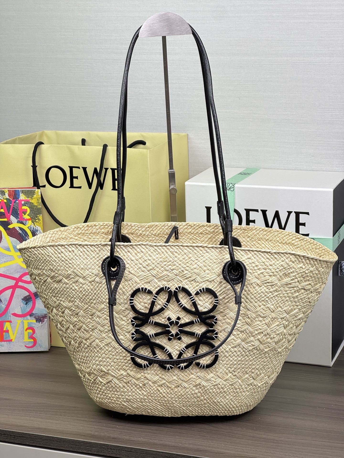 ロエベ「Loewe」 Paula's Ibiza ラフィア トートバッグ
