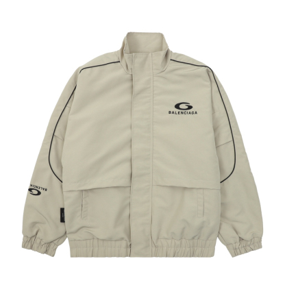 バレンシアガ「Balenciaga」‌アルファベット刺繍ジッパージャケット