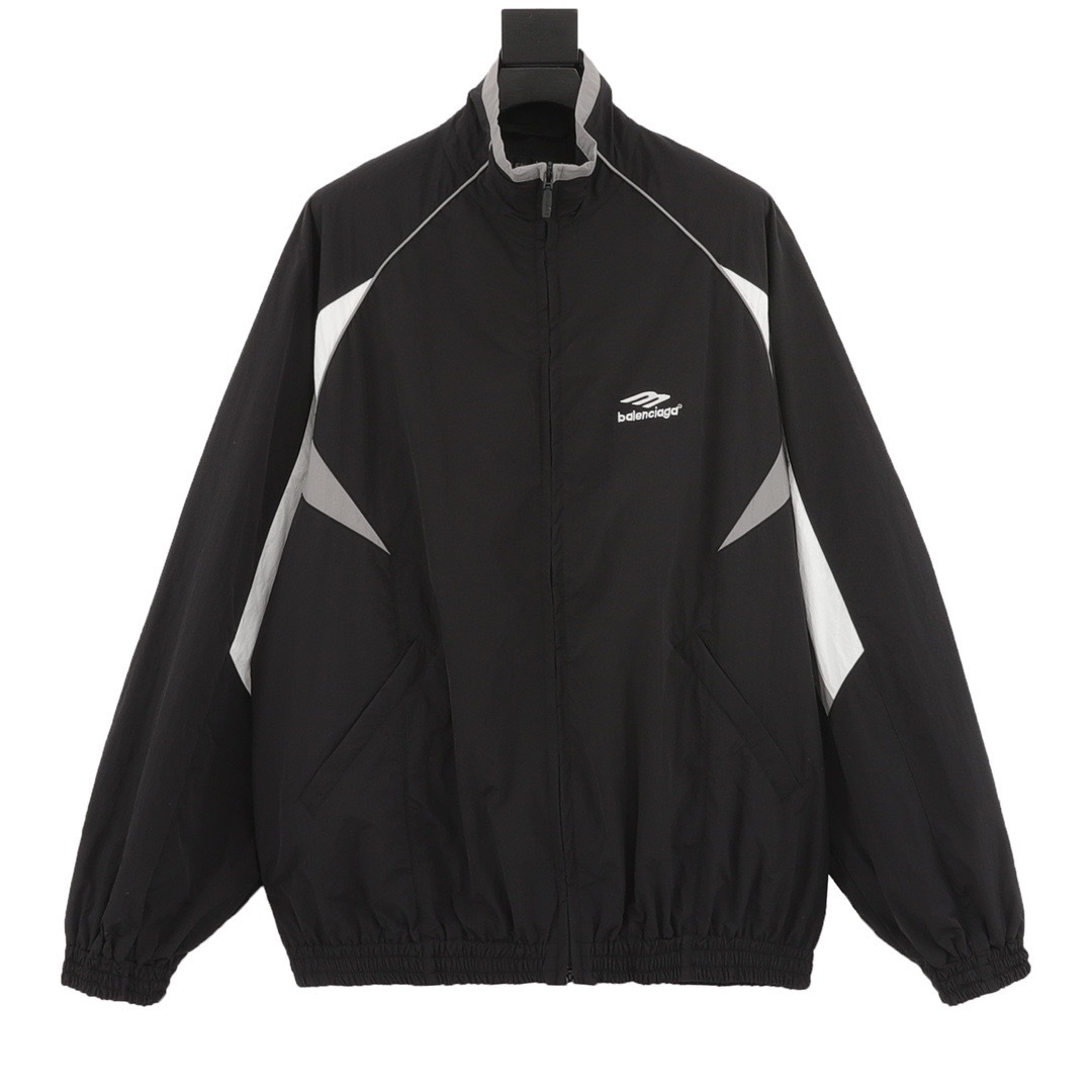 バレンシアガ「Balenciaga」クラッシュカラースタンドカラージャケット