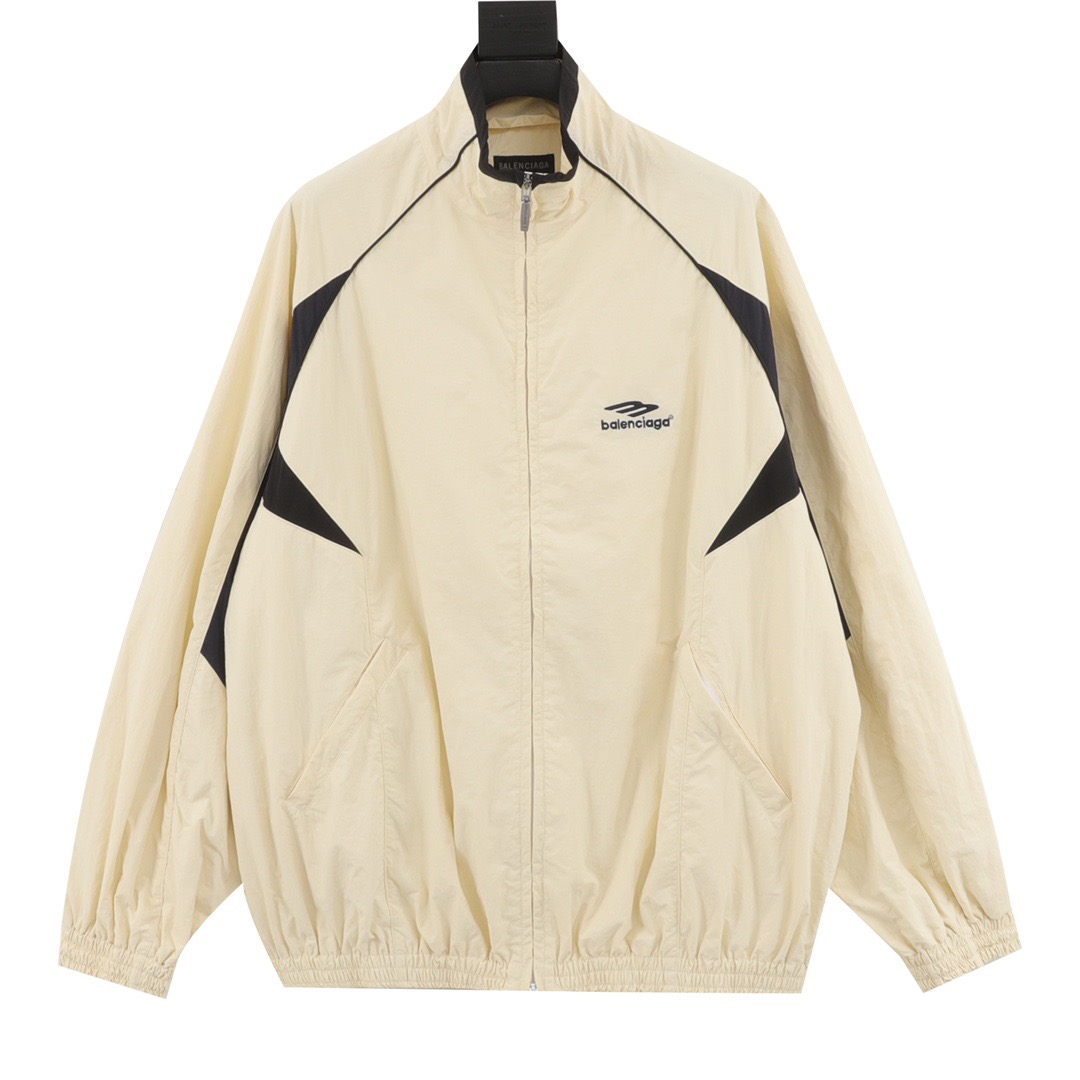 バレンシアガ「Balenciaga」クラッシュカラースタンドカラージャケット