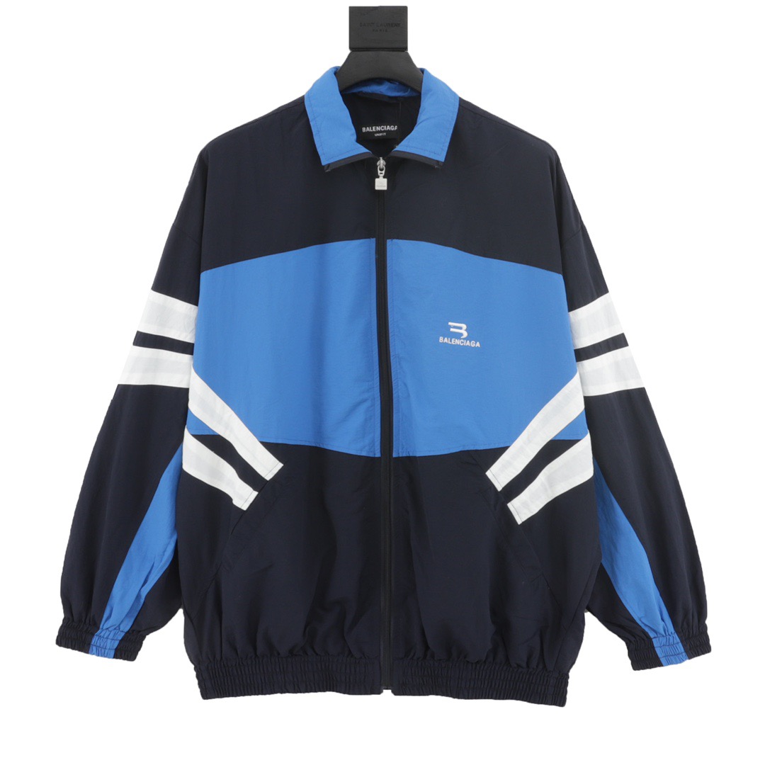 バレンシアガ「Balenciaga」クラッシュカラースタンドカラージャケット