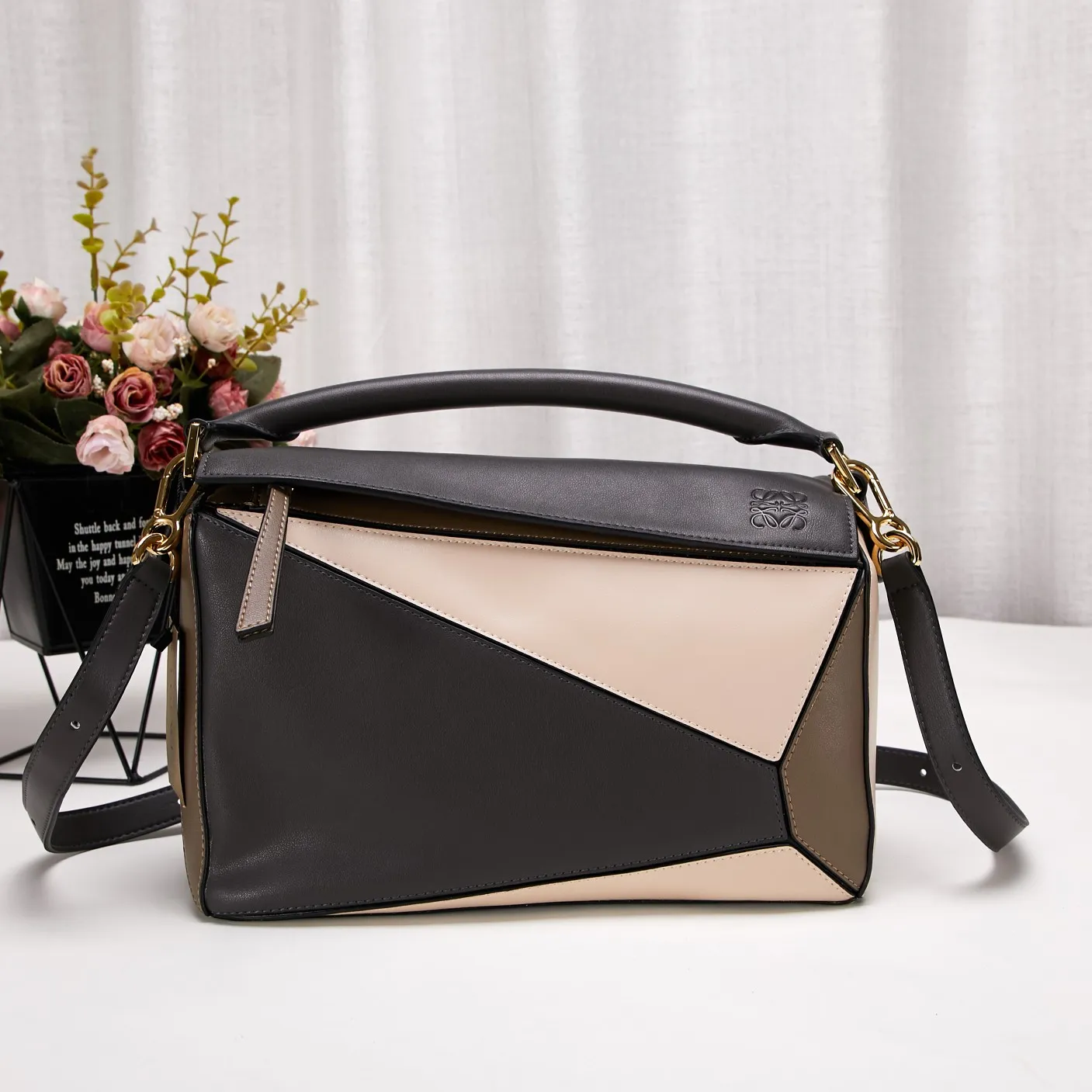 ロエベ「LOEWE」 Puzzle スモール ジオメトリック ショルダーバッグ