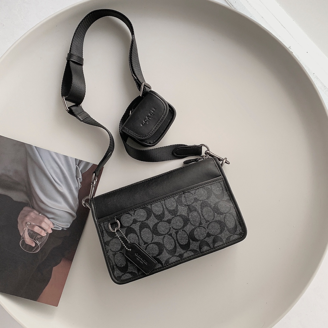 コーチ(Coach)ヘリテージ コンバーチブル クロスボディ・シグネチャー キャンバス