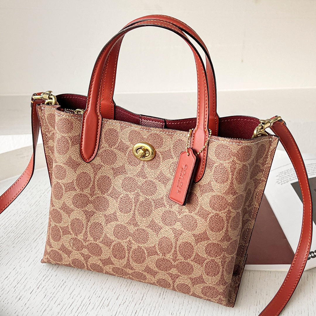 コーチ「Coach」 Willow Tote 24 シリーズ レディース ミニトートバッグ