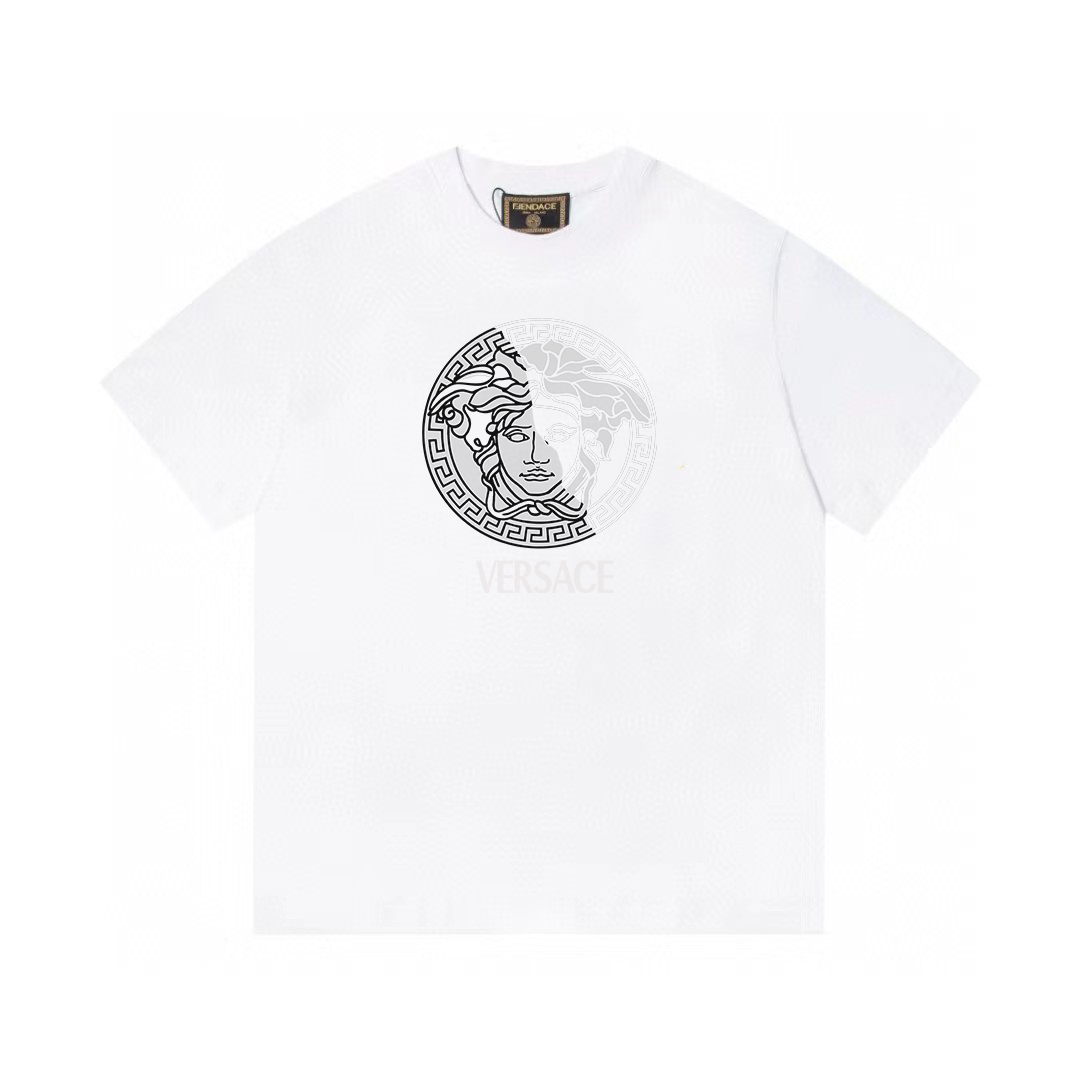 ヴェルサーチ「Versace」2024SS プレミアム プリントTシャツ