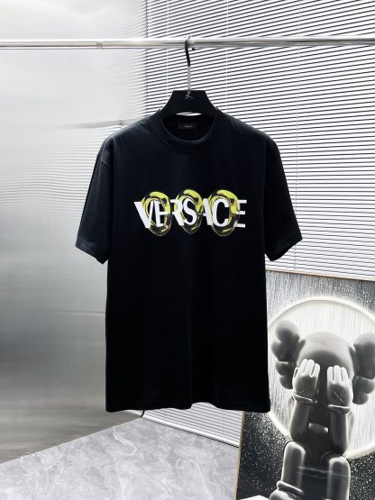 ヴェルサーチ「Versace」 2025SS リラックスフィット クルーネックTシャツ