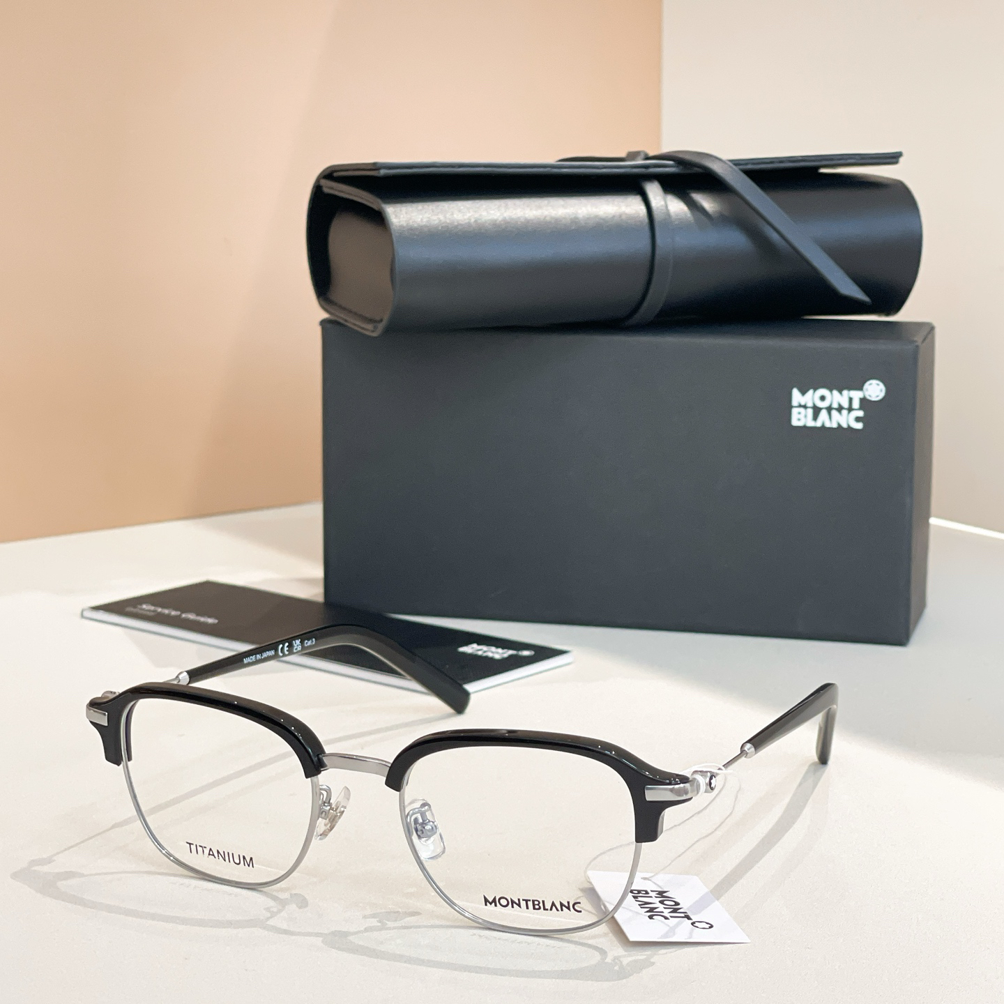 モンブラン「Montblanc」ハーフフレームサングラス