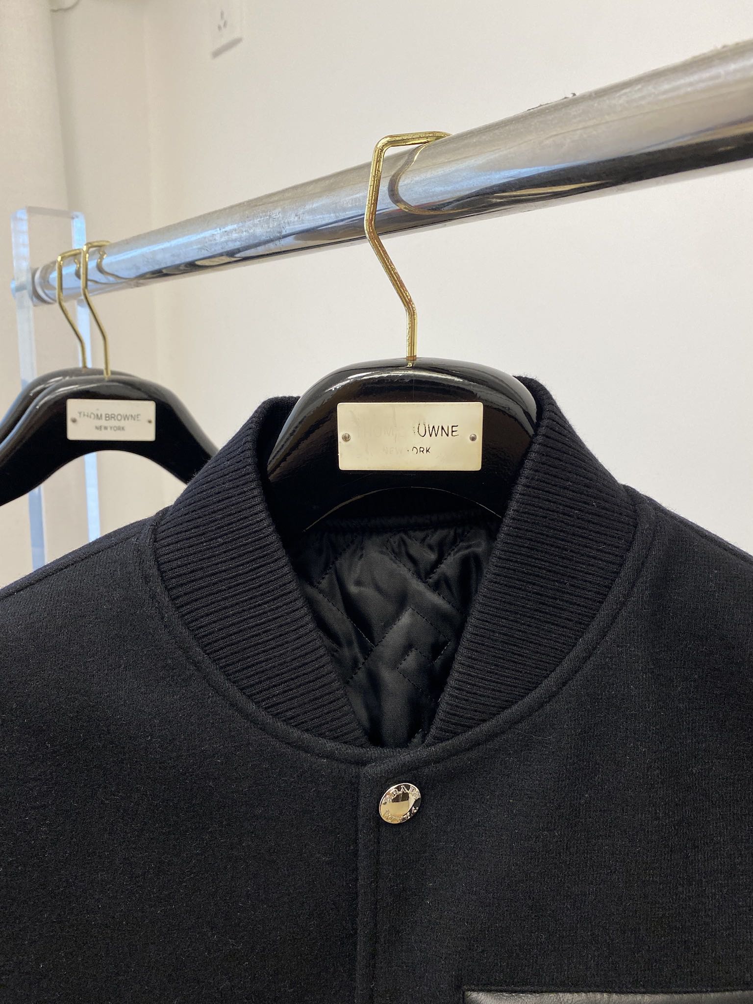 プラダ「Prada」2024 新作 PUレザー&ファブリック ミックスジャケット