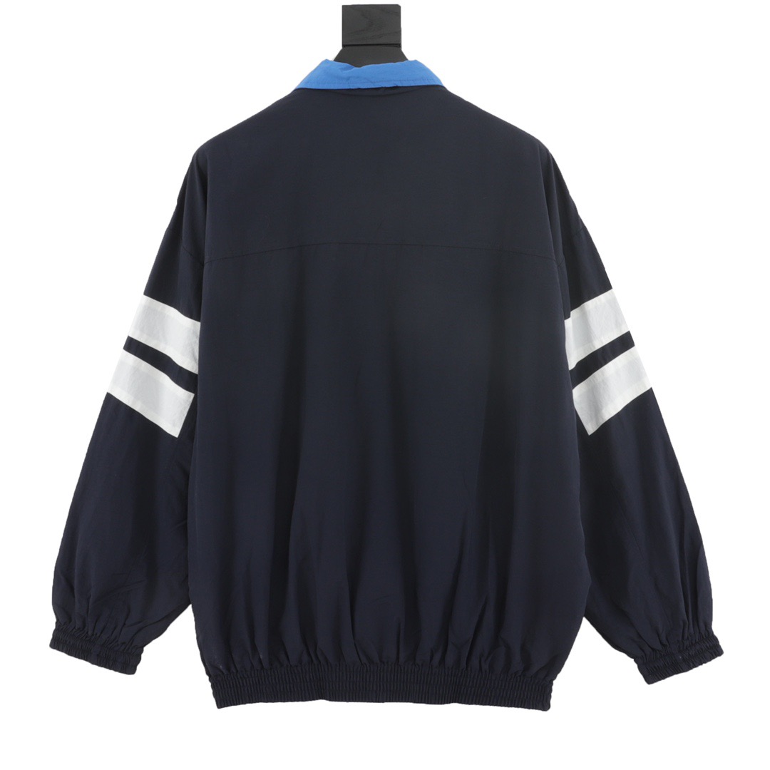 バレンシアガ「Balenciaga」クラッシュカラースタンドカラージャケット