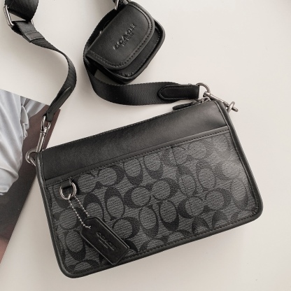 コーチ(Coach)ヘリテージ コンバーチブル クロスボディ・シグネチャー キャンバス