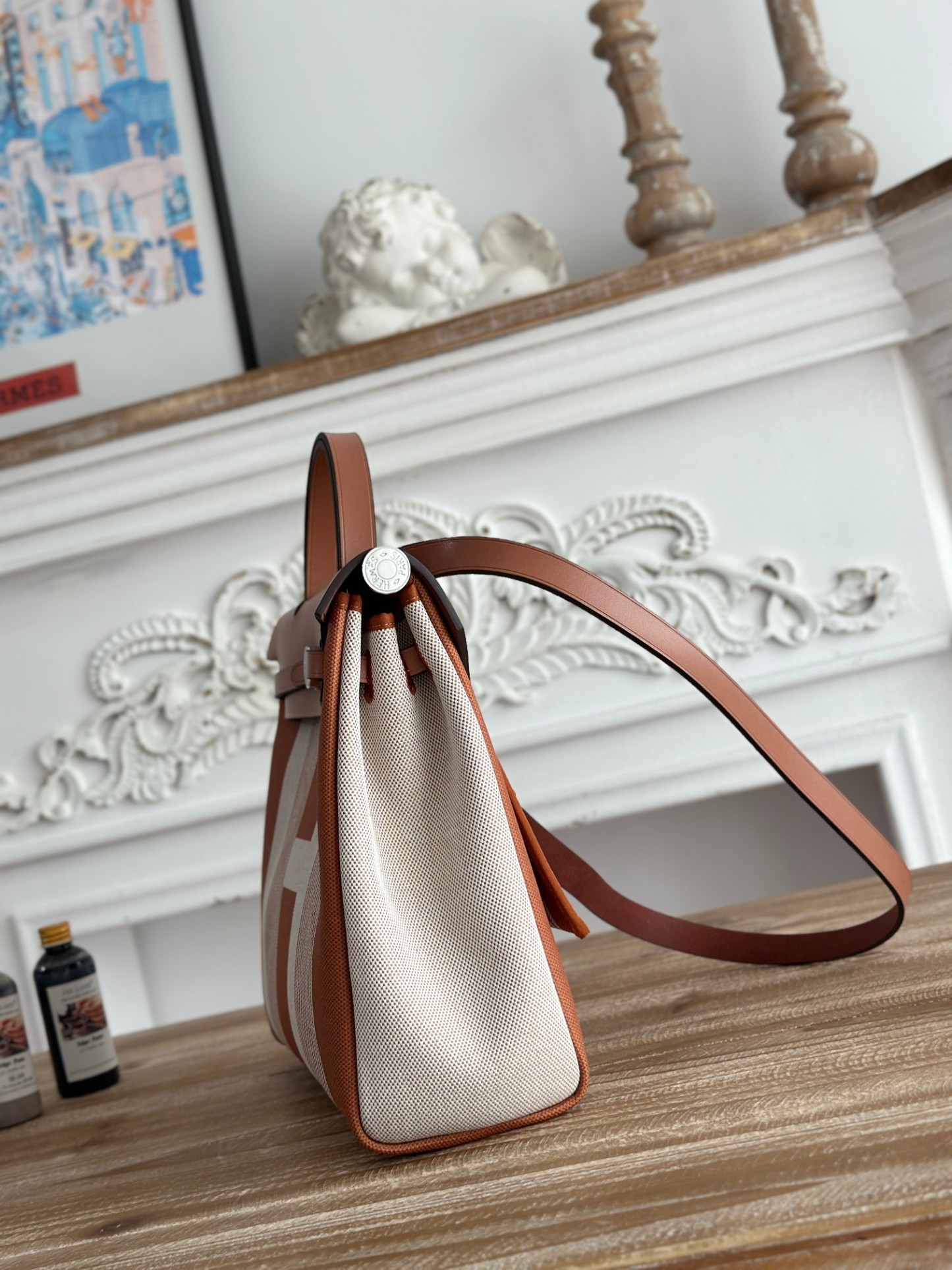 エルメス「Hermès」ハーバッグ ジップ31 鋲打ちトートバッグ「Herbag Zip 31 hobnailed」