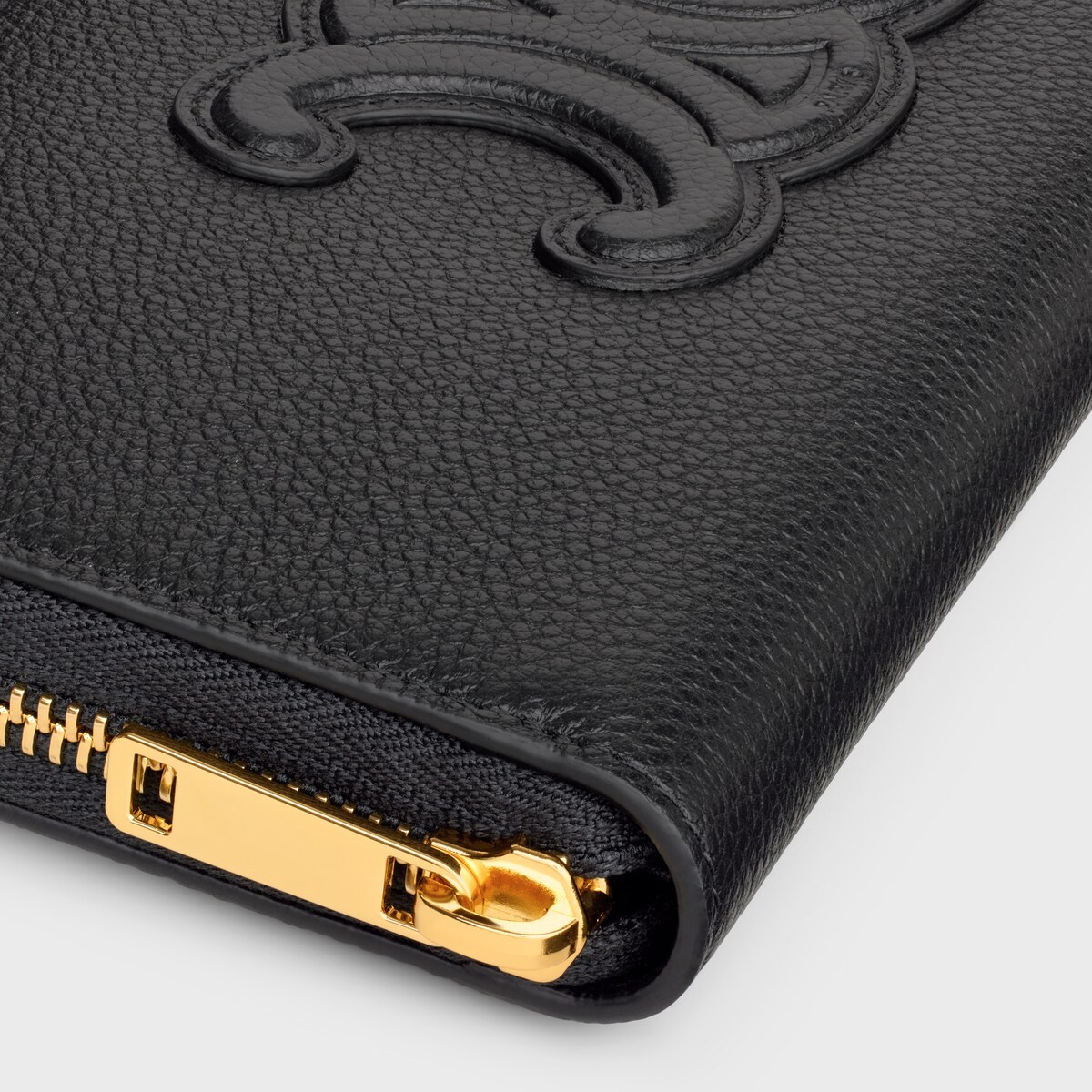 セリーヌ「Celine」ラージ ジップウォレット / グレインドカーフスキン