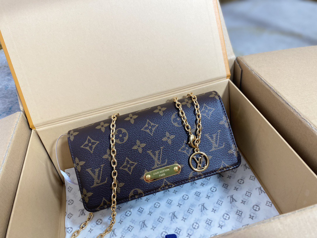 ルイ・ヴィトン「Louis Vuitton」On Chain Lily モノグラム キャンバス