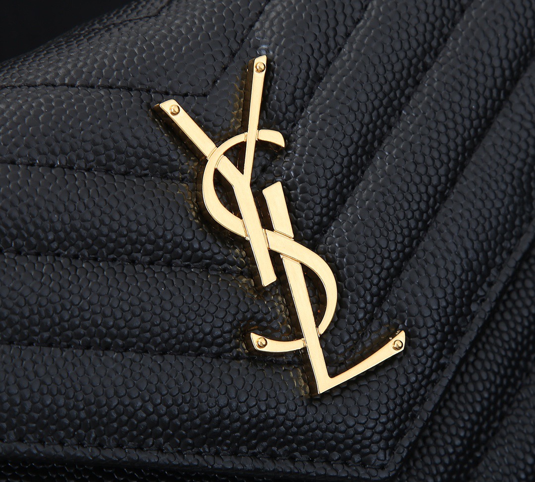 サンローラン「Saint Laurent」なし☆YSL モノグラム エンベロープ チェーンウォレット