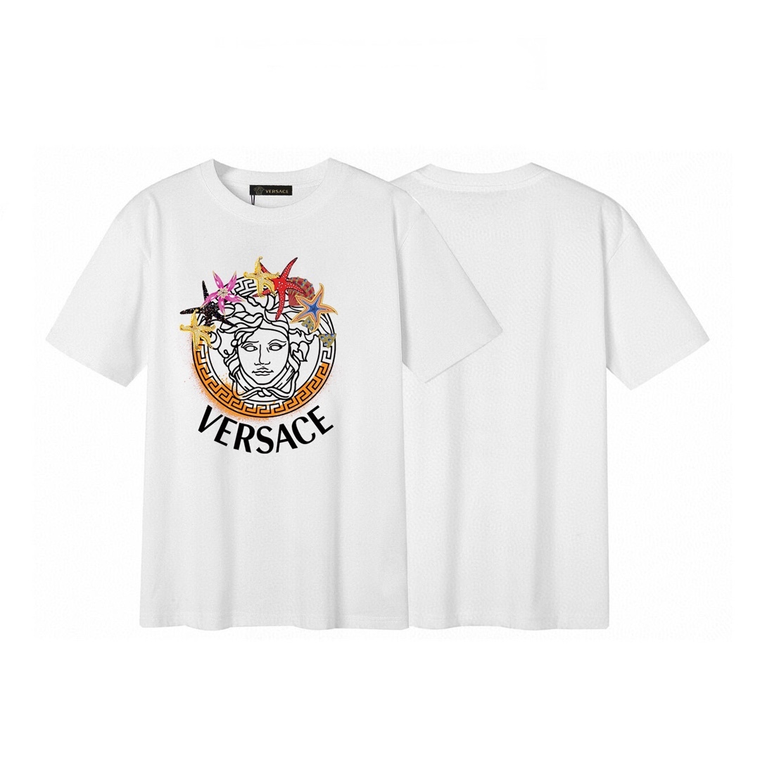 ヴェルサーチ「Versace」メドゥーサ クルーネックTシャツ