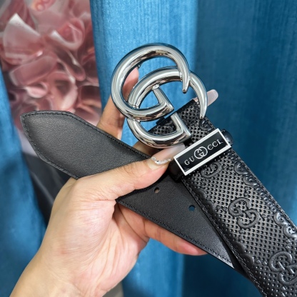 グッチ「Gucci」ウェーブレザー GGロゴ ベルト100CM