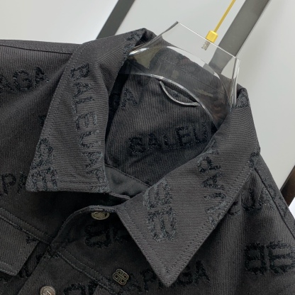 バレンシアガ「Balenciaga」2024年春夏 フレームロゴ デニムジャケット