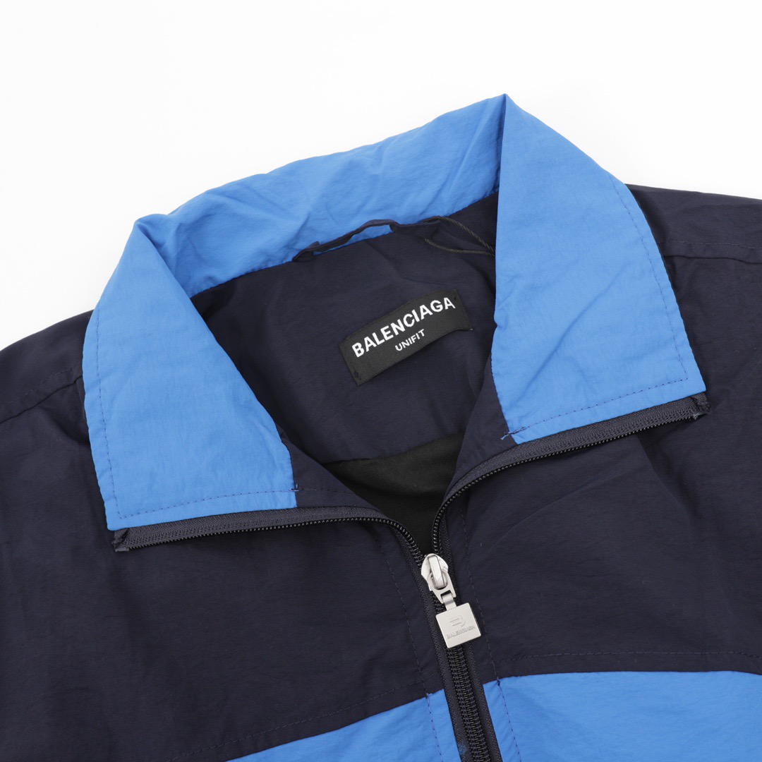 バレンシアガ「Balenciaga」クラッシュカラースタンドカラージャケット