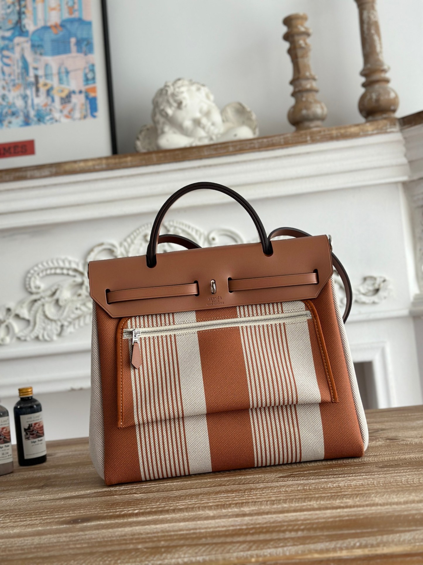 エルメス「Hermès」ハーバッグ ジップ31 鋲打ちトートバッグ「Herbag Zip 31 hobnailed」