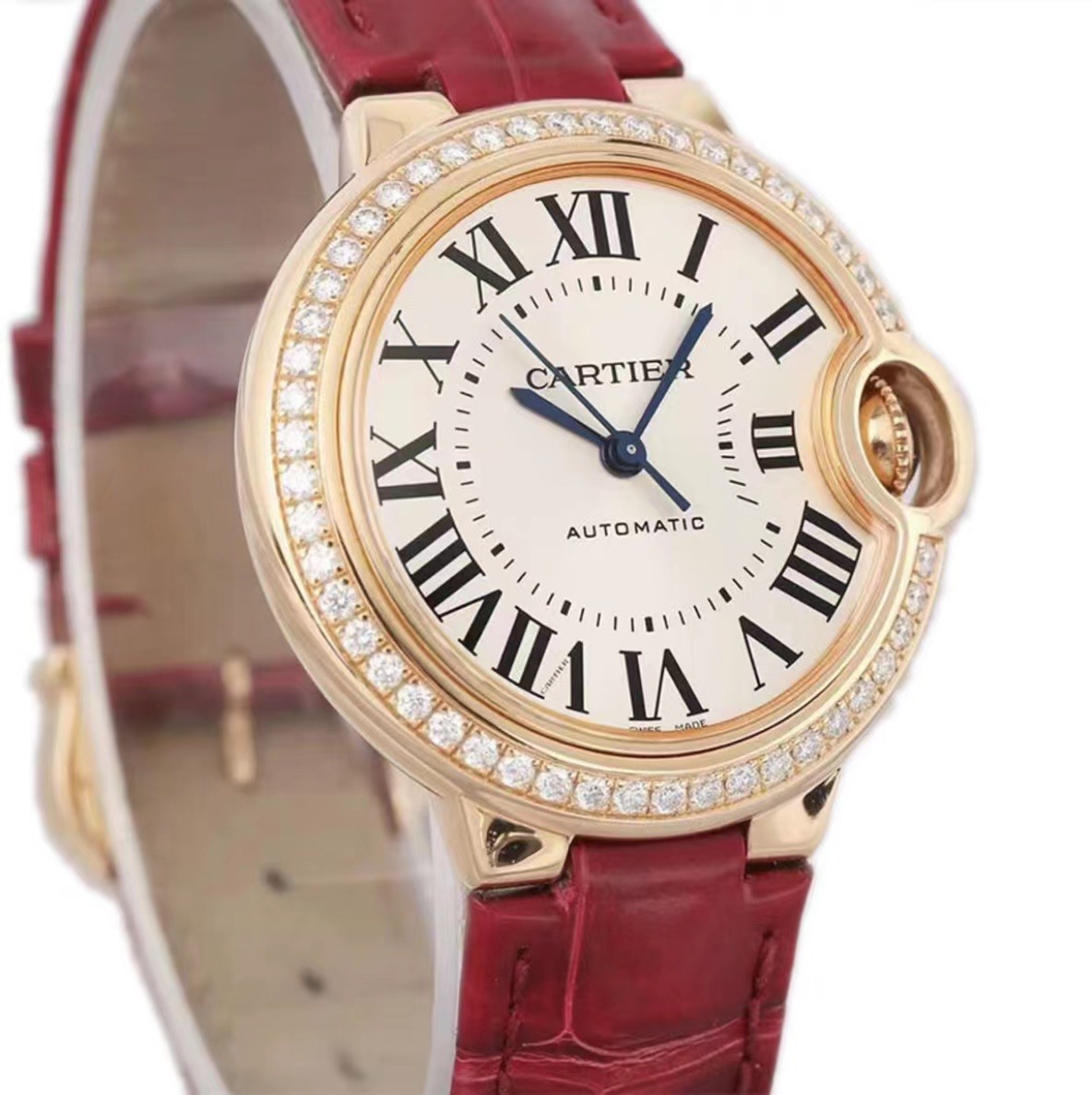 カルティエ［Cartier］バロン ブリュ 33mm 自動巻き 腕時計