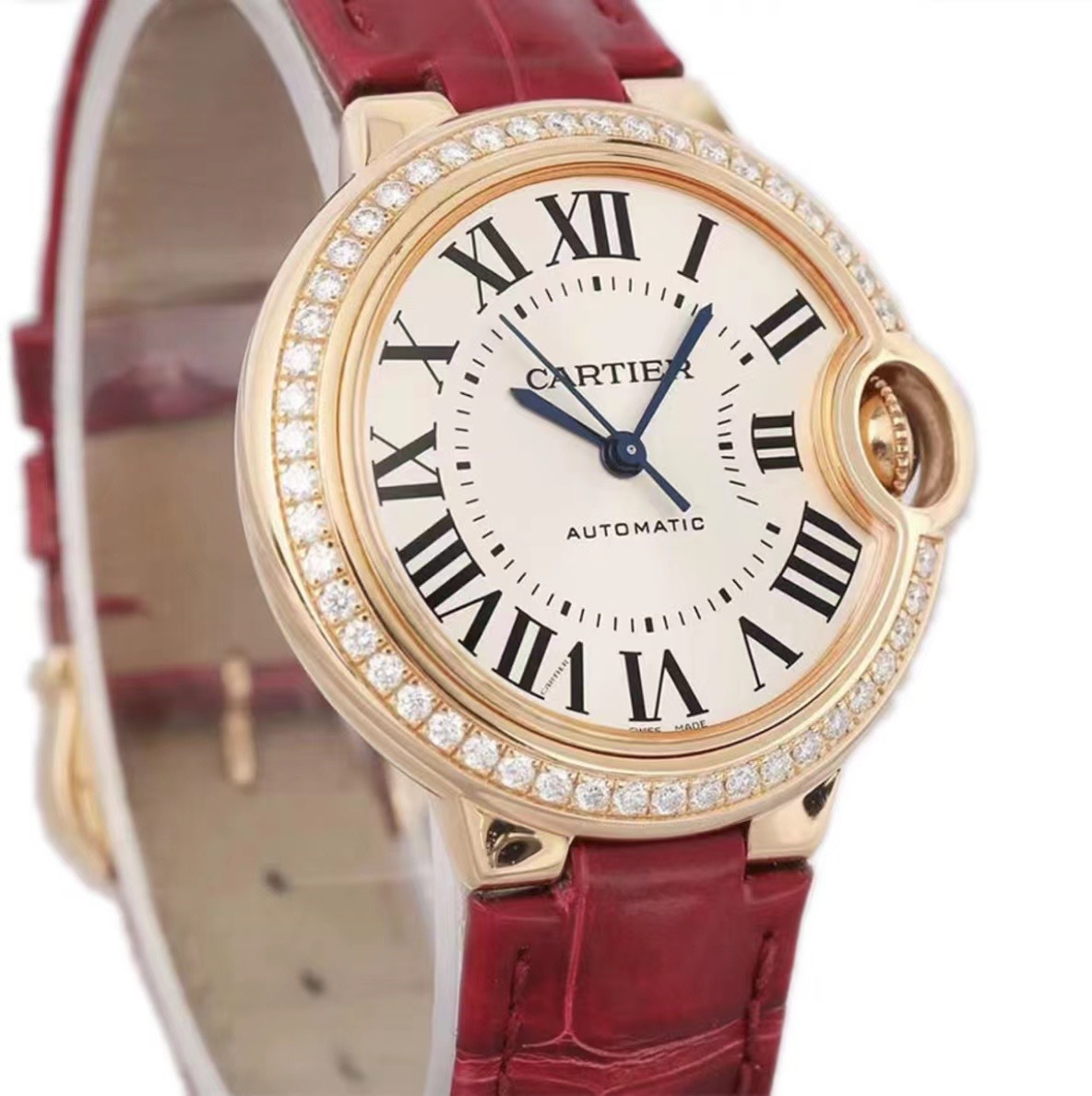 カルティエ［Cartier］バロン ブリュ 33mm 自動巻き 腕時計