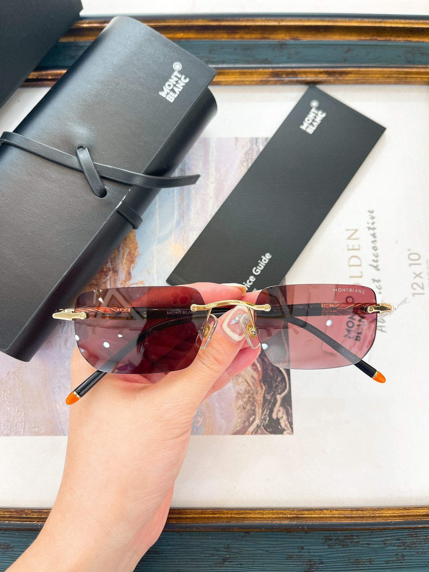 モンブラン「Montblanc」MB658S リムレス サングラス