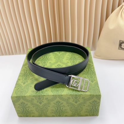 グッチ「Gucci」ダブルフェイス プレミアムレザー ベルト100CM
