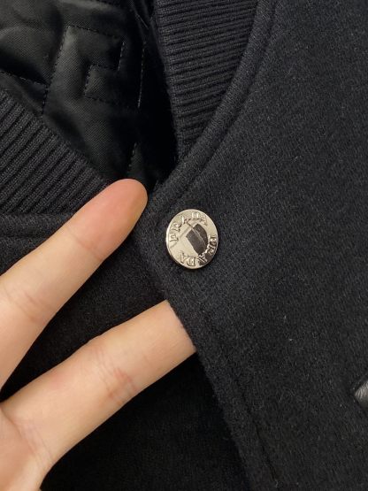 プラダ「Prada」2024 新作 PUレザー&ファブリック ミックスジャケット