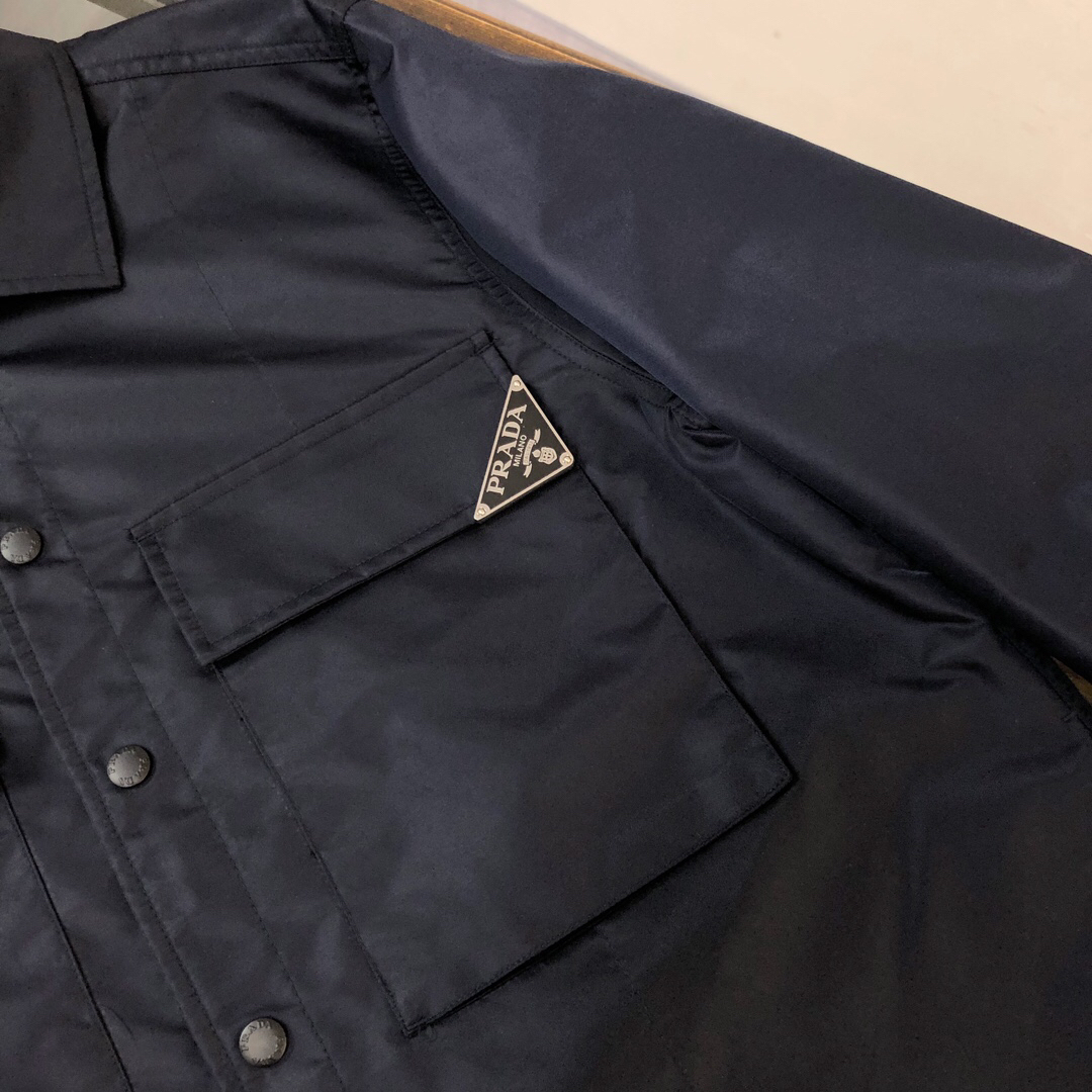 プラダ「Prada」2024早秋 スタンドカラージャケット アウター