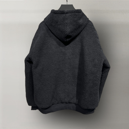 バレンシアガ「Balenciaga」‌最新24 FWカフステディラム毛リバーシブルレザージャケット