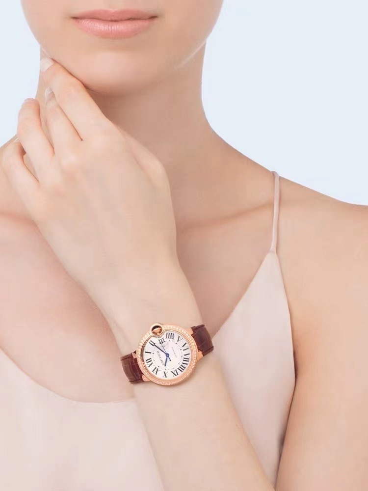 カルティエ［Cartier］バロン ブリュ 33mm 自動巻き 腕時計