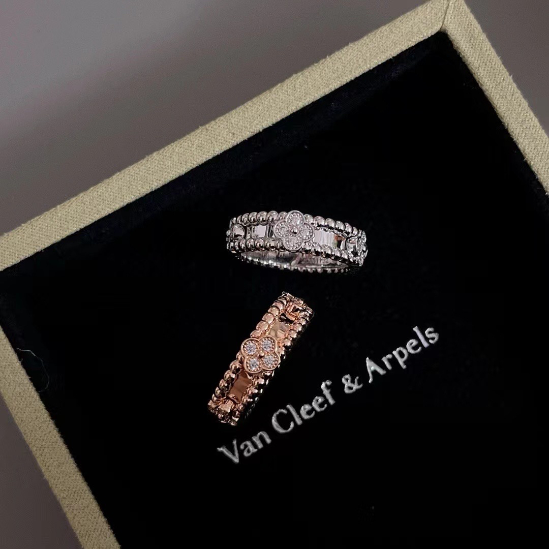 ヴァン クリーフ＆アーペル「Van Cleef & Arpels」vca万華鏡狭版フルドリルリング